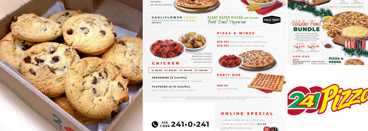 241 Pizza Menu