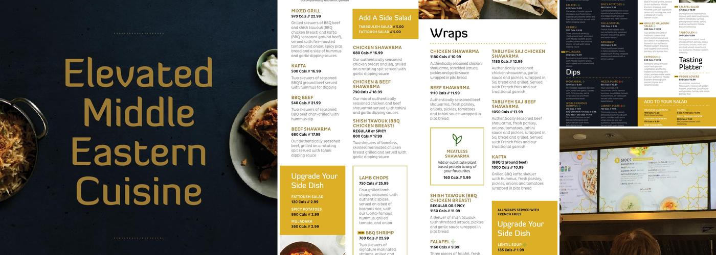 Paramount Lebanese Kitchen Menu