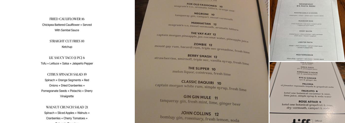 Fox on John Menu