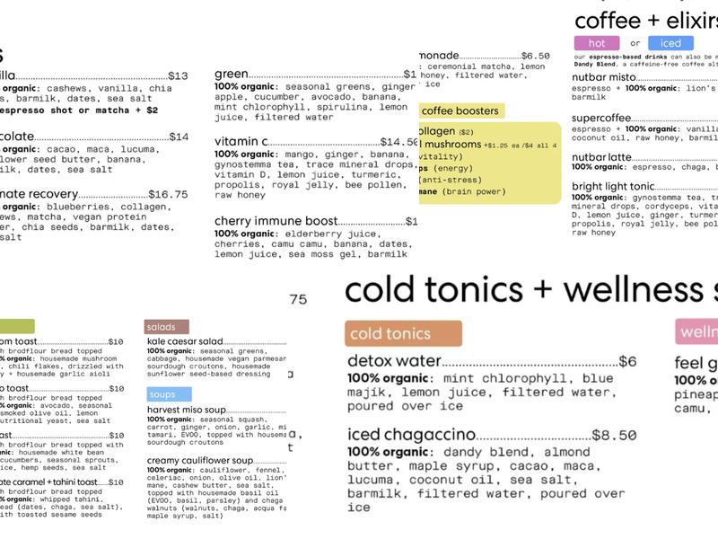 nutbar Menu