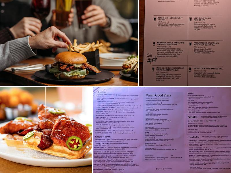 King Taps King Street Menu