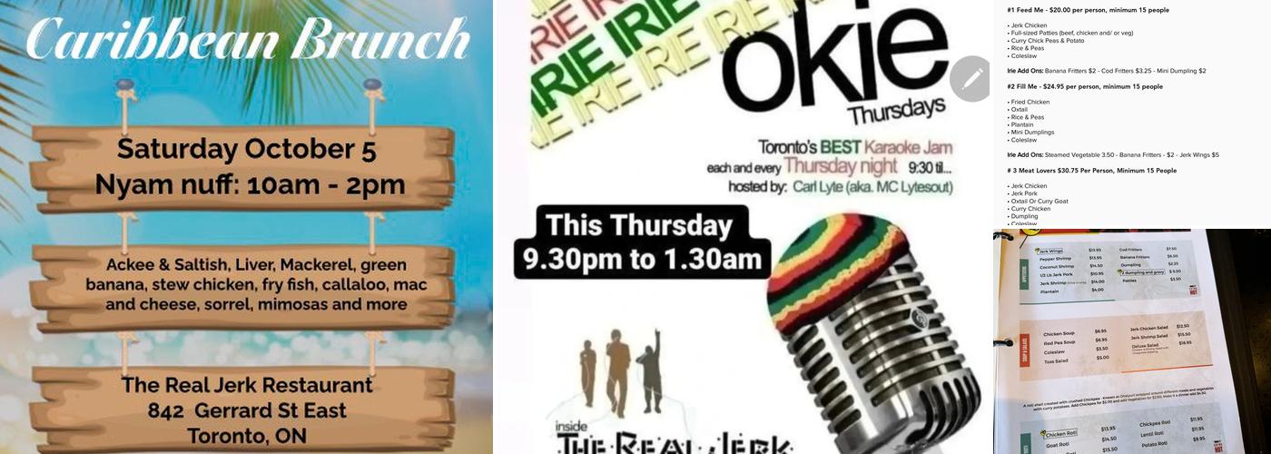 The Real Jerk Restaurant Menu