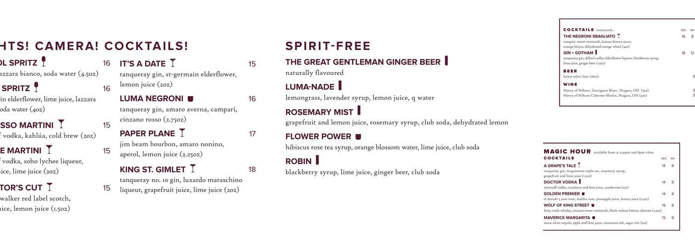 Luma Menu