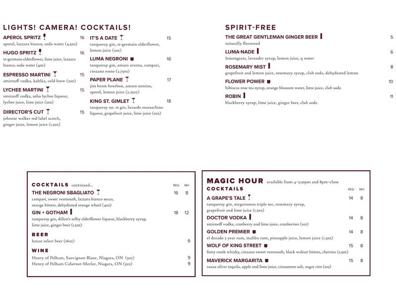 Luma Menu