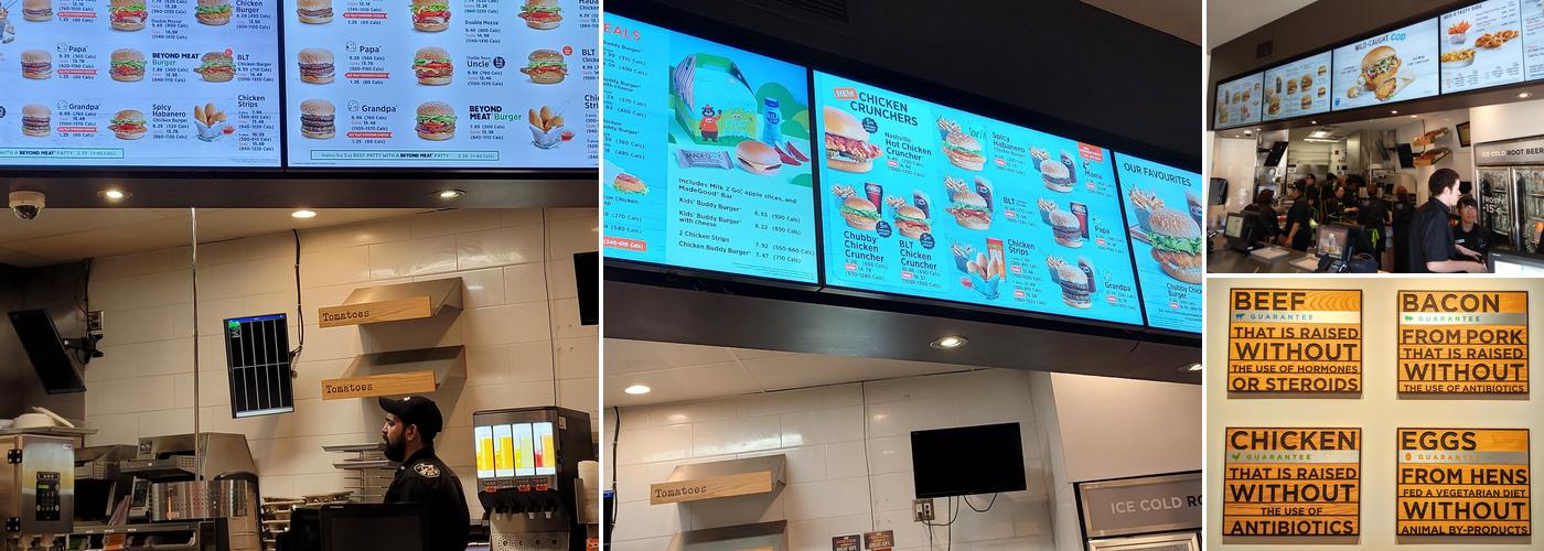 A&W Canada Menu