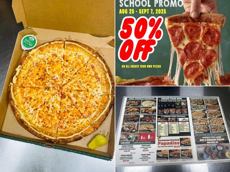 Papa Johns Pizza Menu