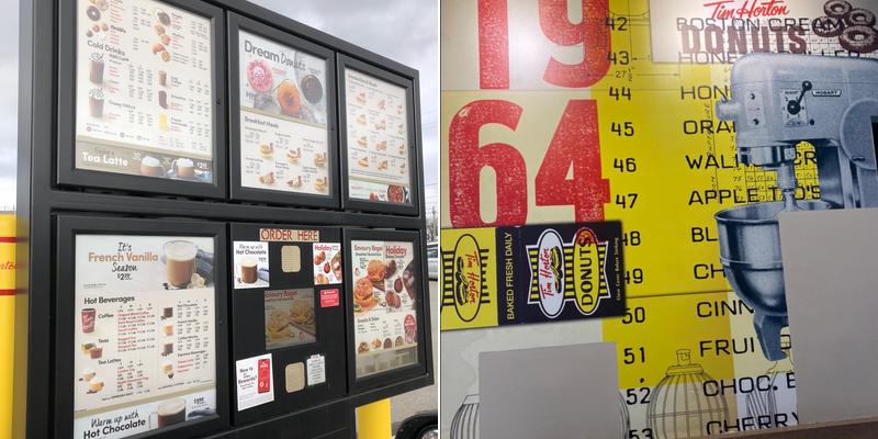 Tim Hortons Menu