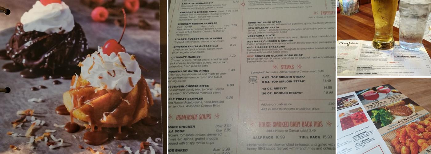 Cheddar's Scratch Kitchen Menu