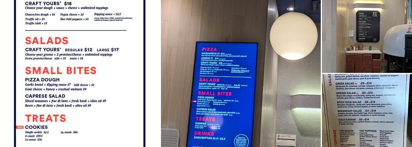 Pi Co. Menu