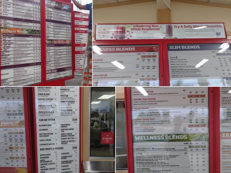Smoothie King Menu