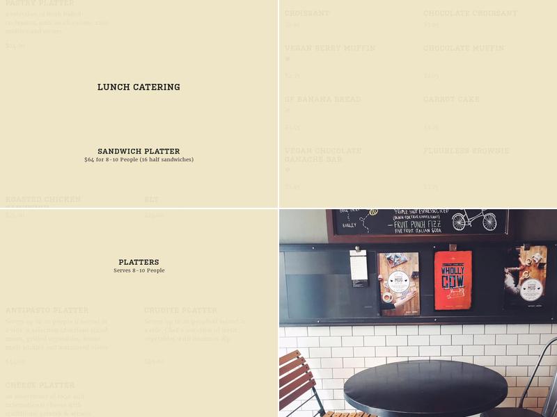 The Bauer Bakery & Café Menu