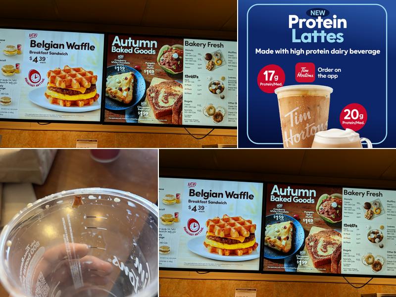 Tim Hortons Menu