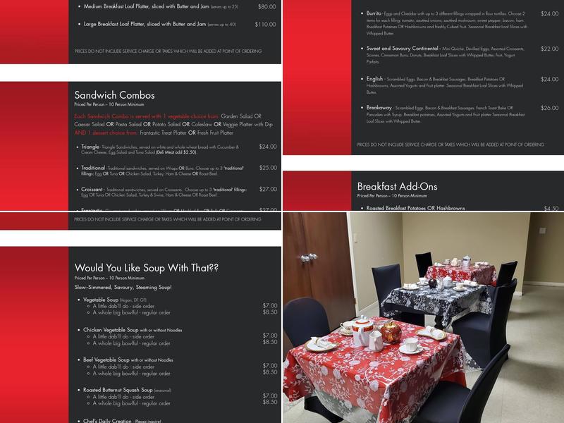 Frantastic Events Menu