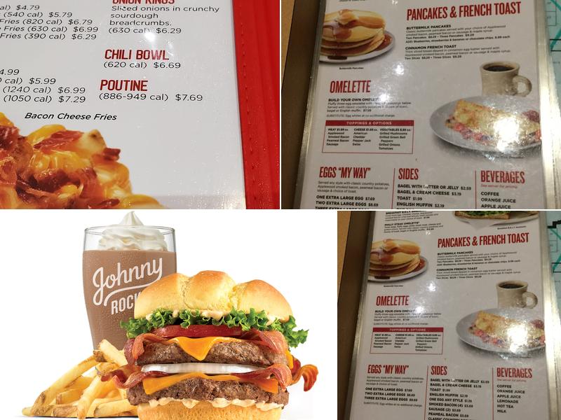 Johnny Rockets Menu