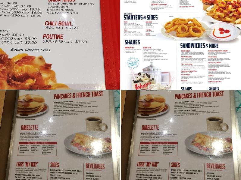 Johnny Rockets Menu