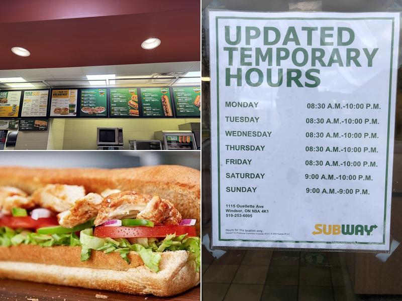 Subway Menu