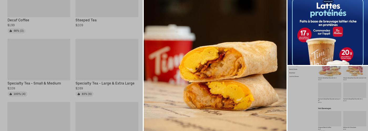 Tim Hortons Menu