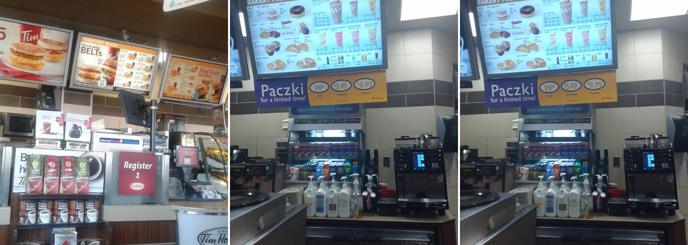 Tim Hortons Menu