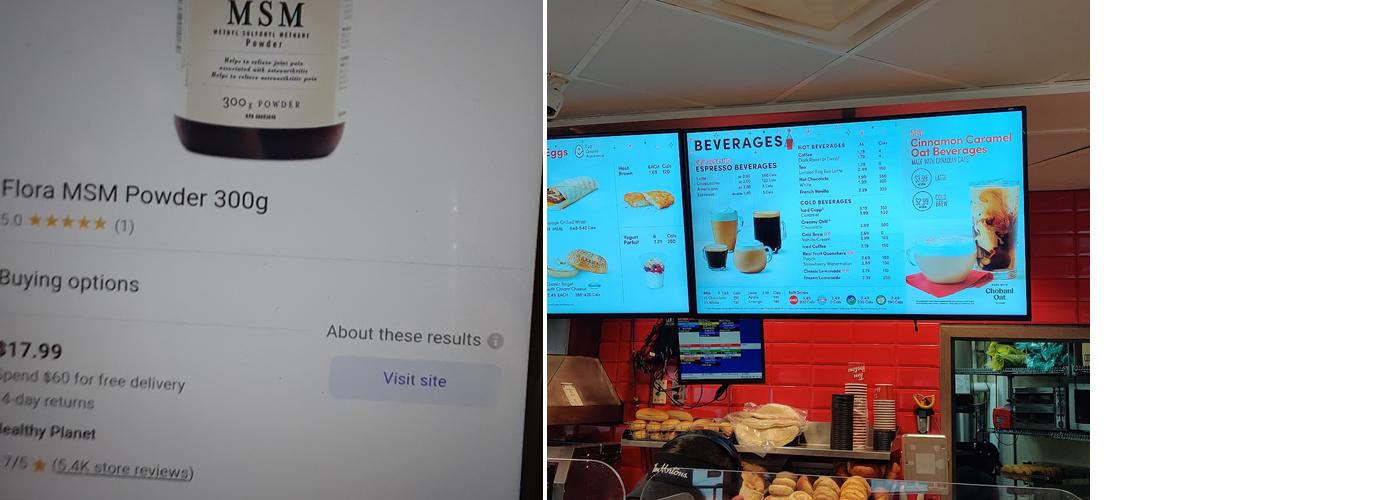 Tim Hortons Menu