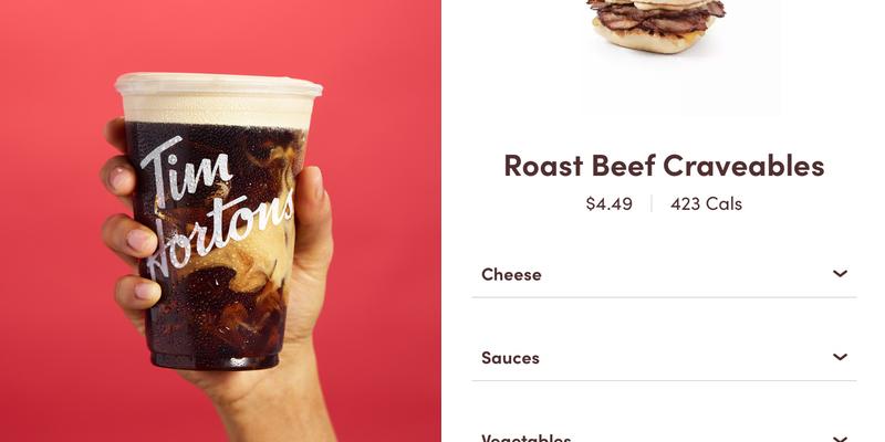 Tim Hortons Menu