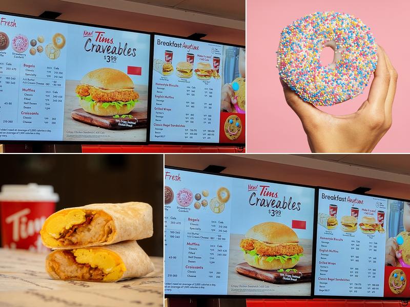 Tim Hortons Menu