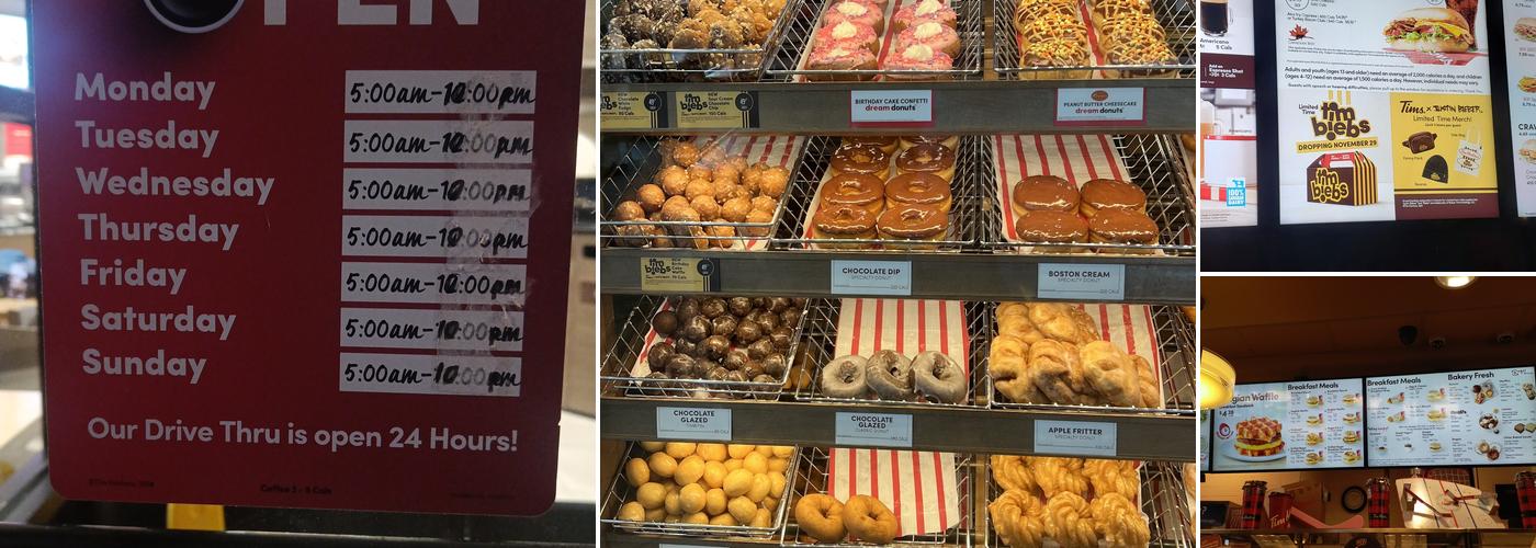 Tim Hortons Menu