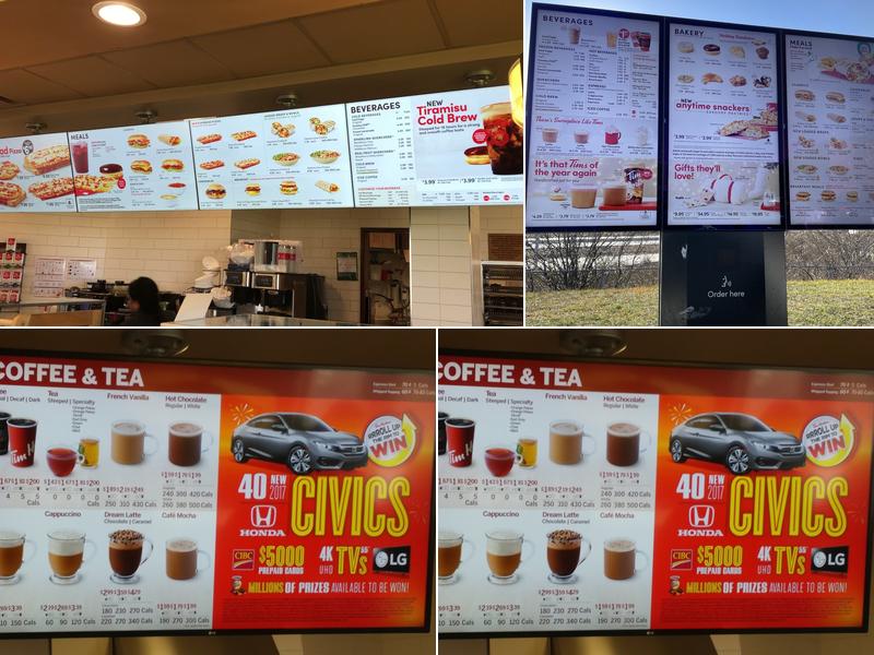 Tim Hortons Menu