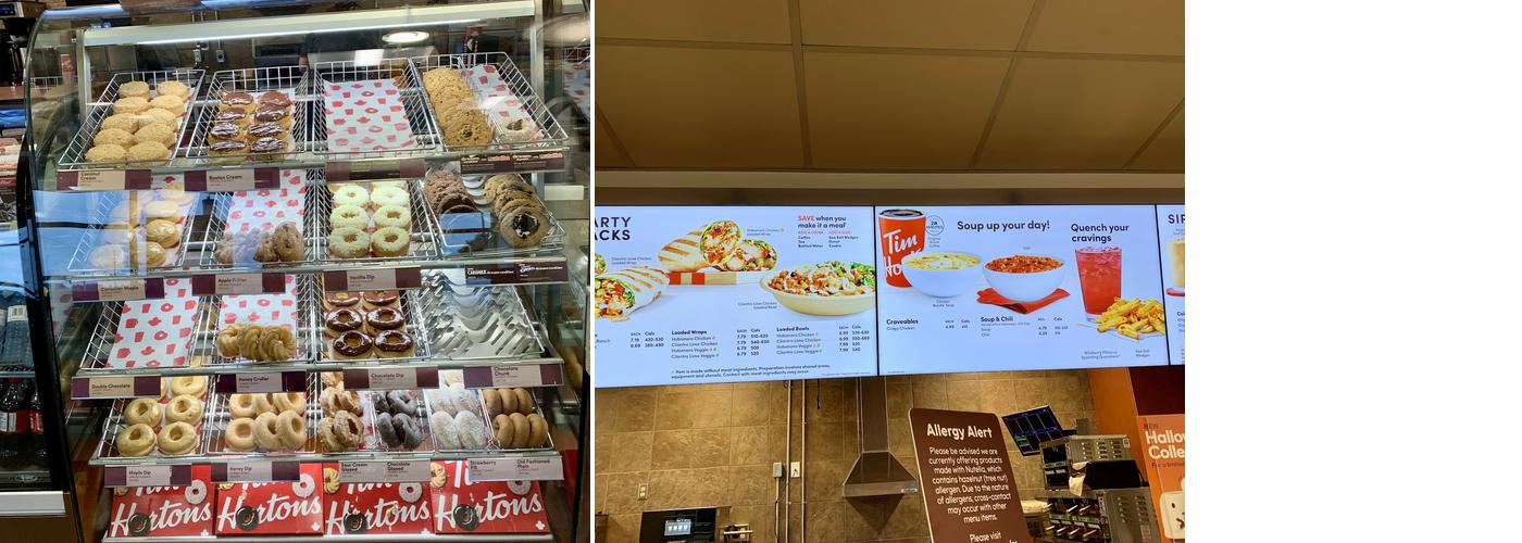 Tim Hortons Menu