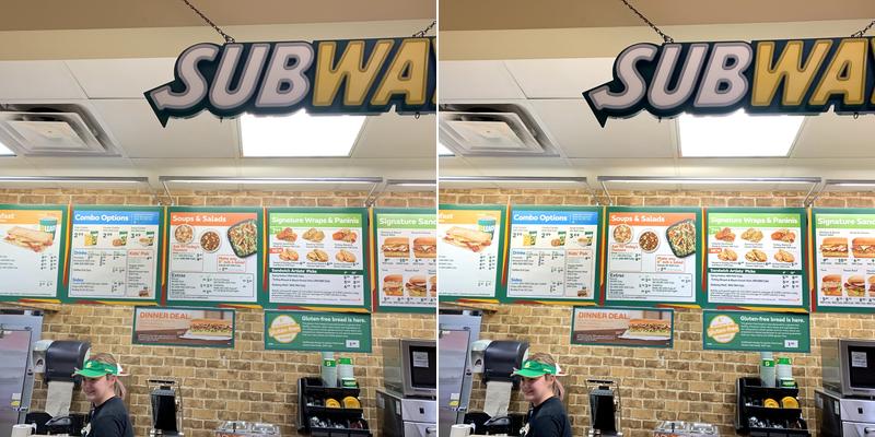 Subway Menu