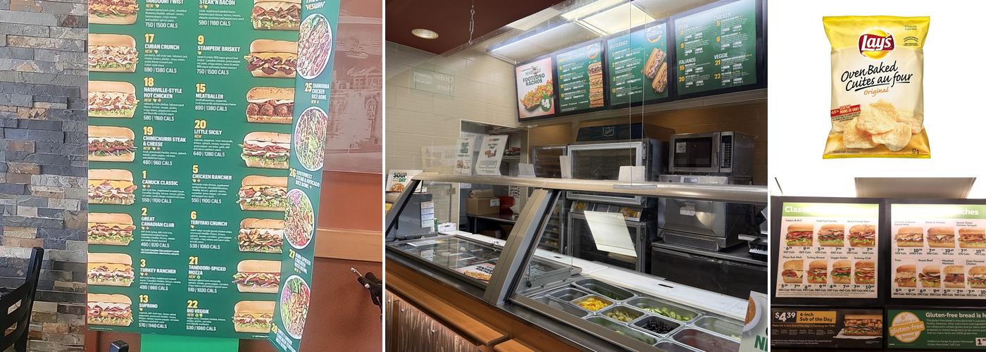 Subway Menu