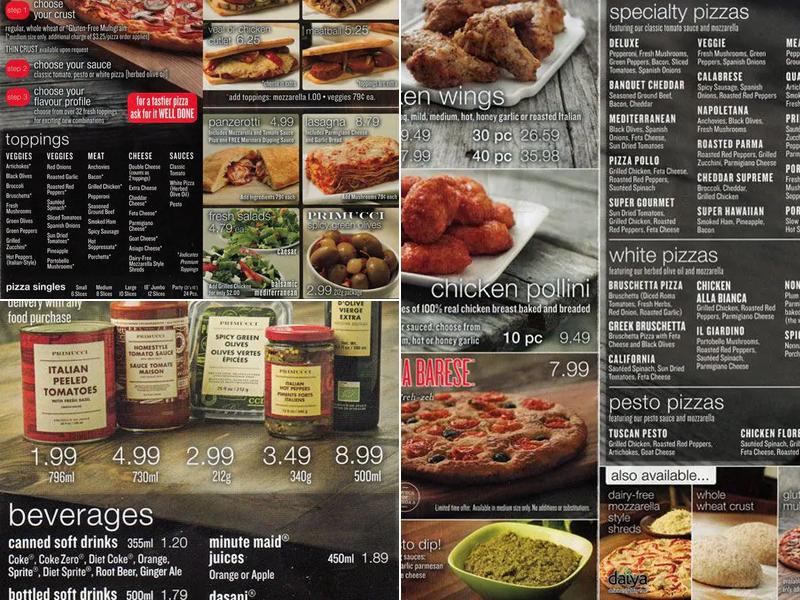 Pizza Nova Menu