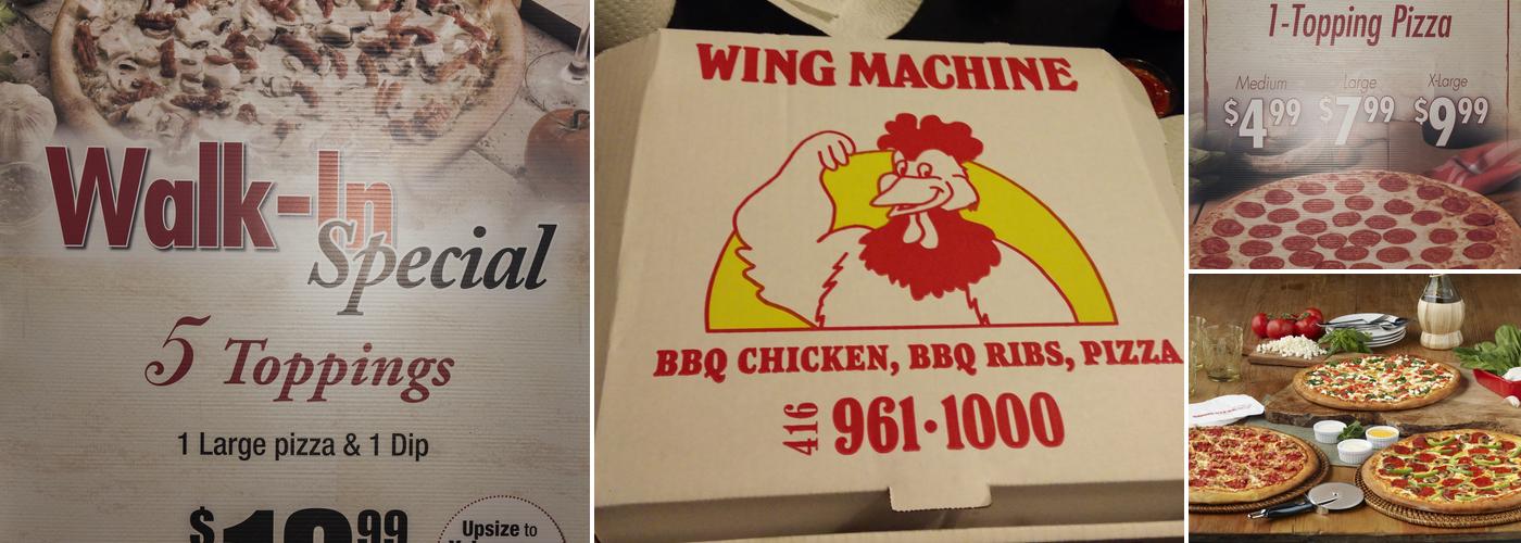 Wing Machine Menu