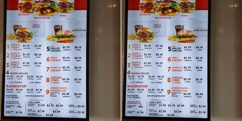 Wendy's Menu