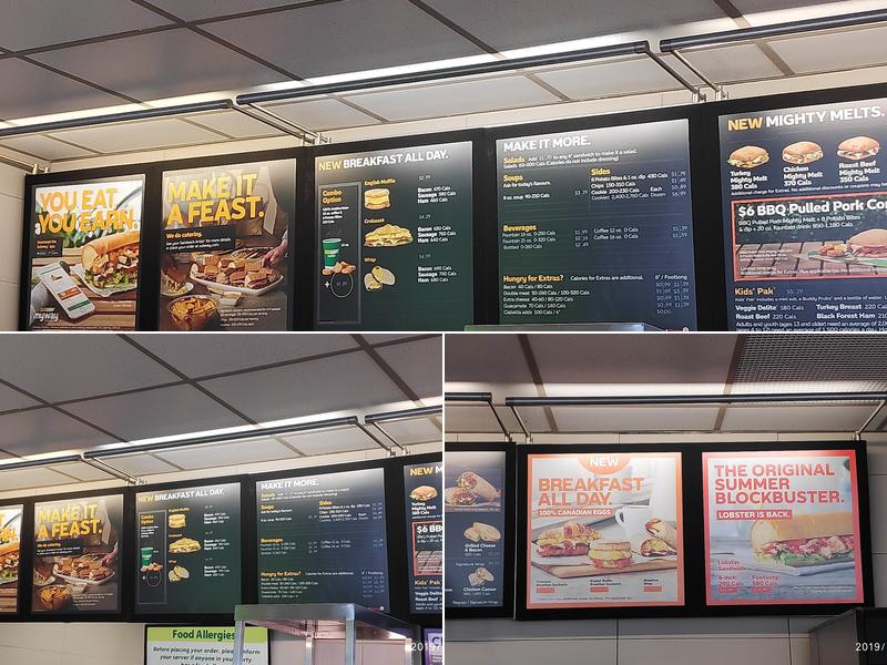 Subway Menu