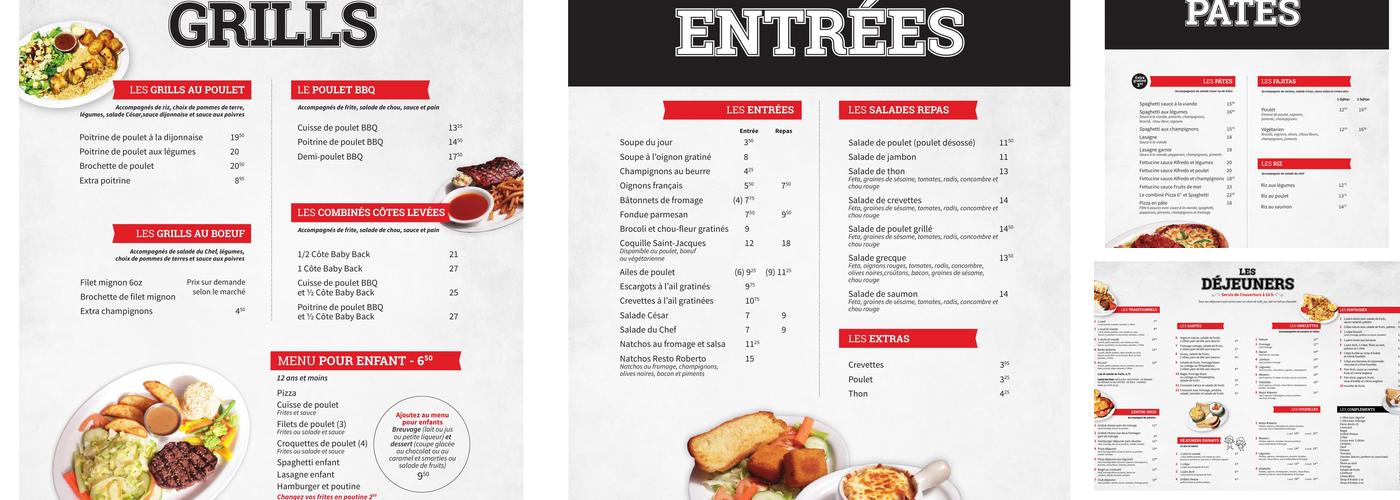 Resto Roberto Menu