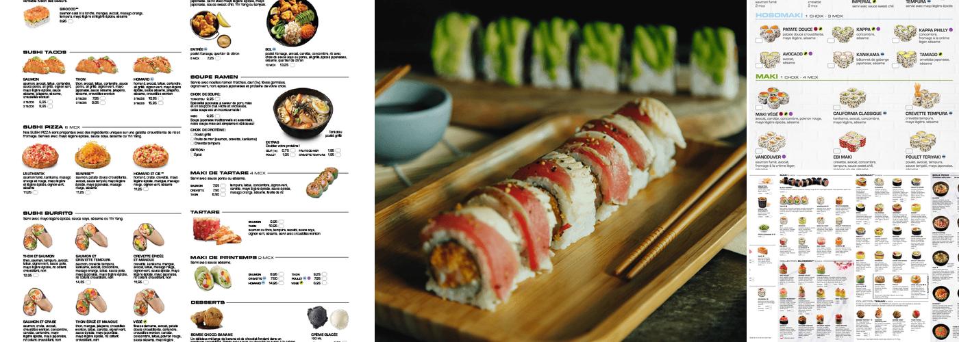 Sushi Shop Menu