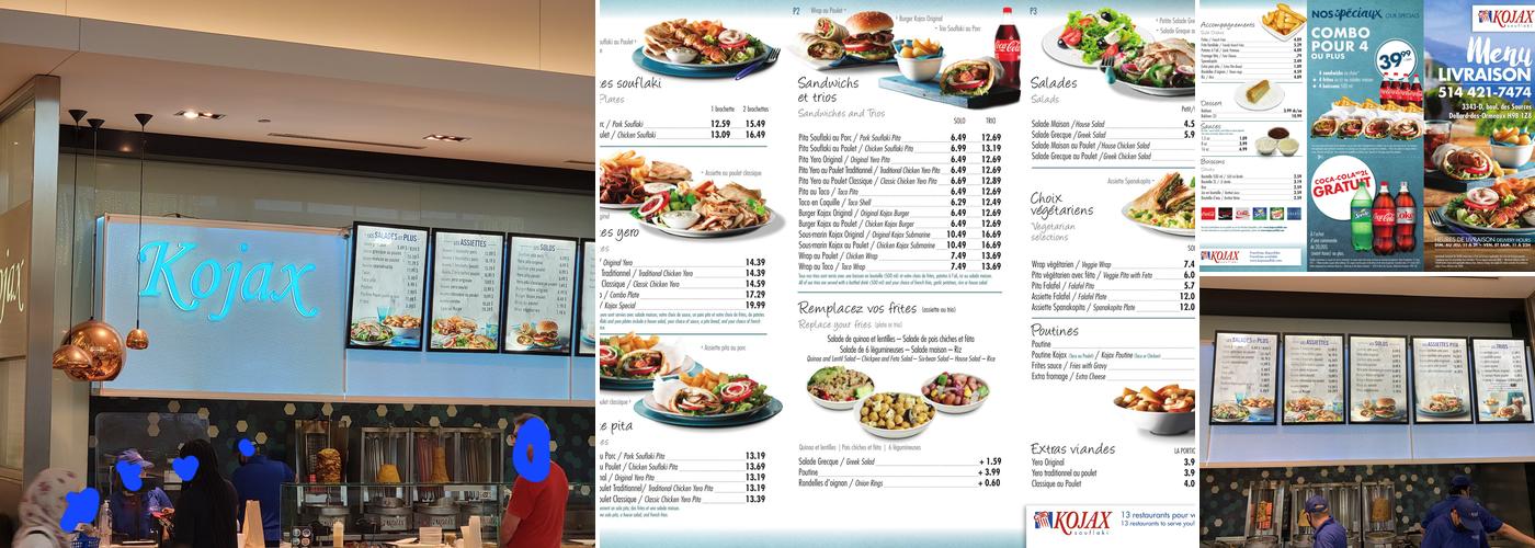 Kojax Souflaki Menu