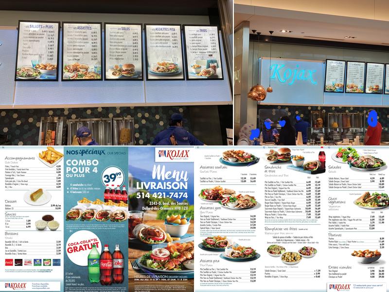 Kojax Souflaki Menu