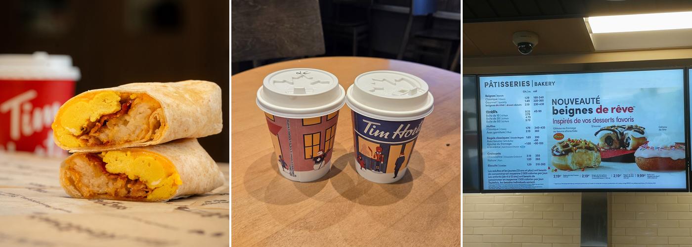 Tim Hortons Menu
