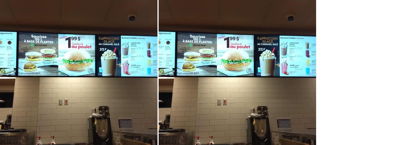 Tim Hortons Menu