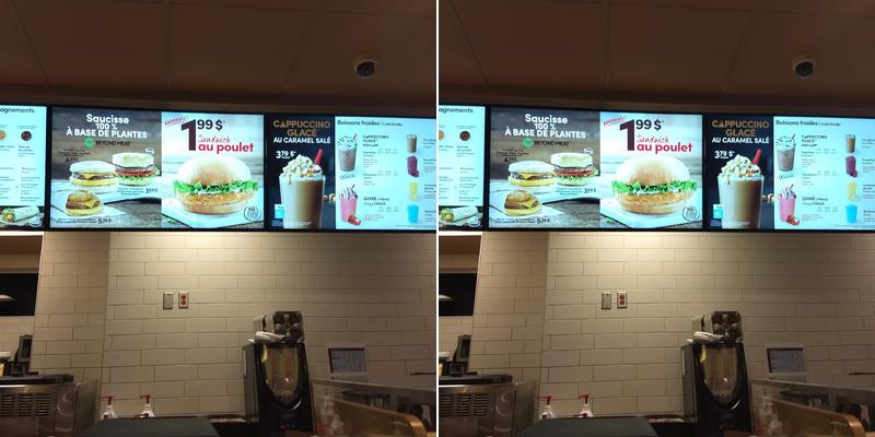 Tim Hortons Menu