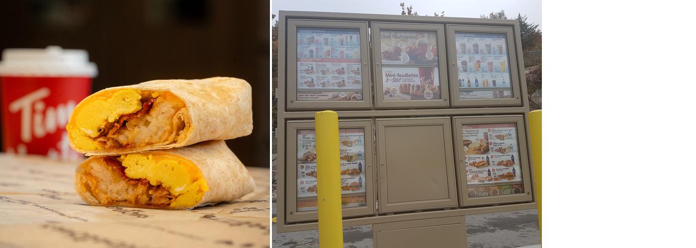 Tim Hortons Menu