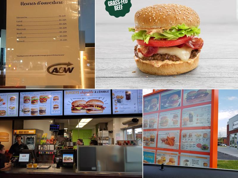 A&W Canada Menu