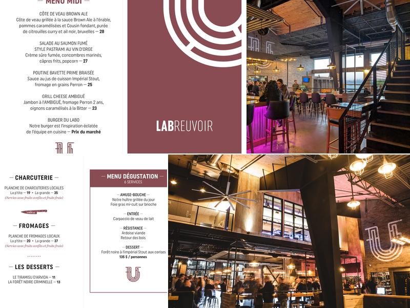 La Voie Maltée - Restaurant L'Usine LABrasserie Menu