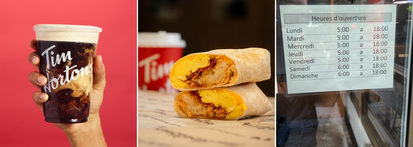 Tim Hortons Menu