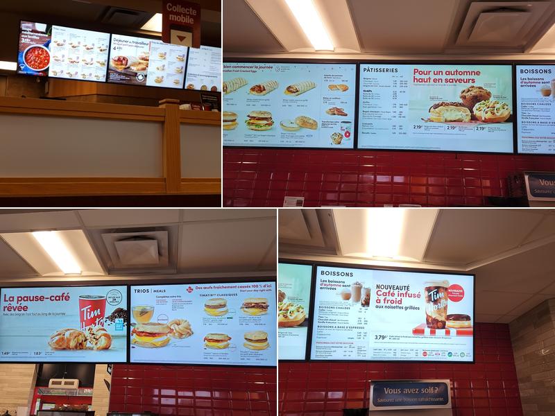 Tim Hortons Menu