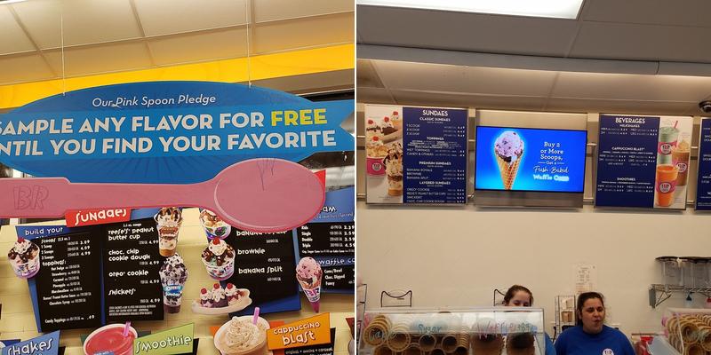 Baskin-Robbins Menu