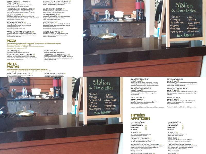 L'Ardoise Menu