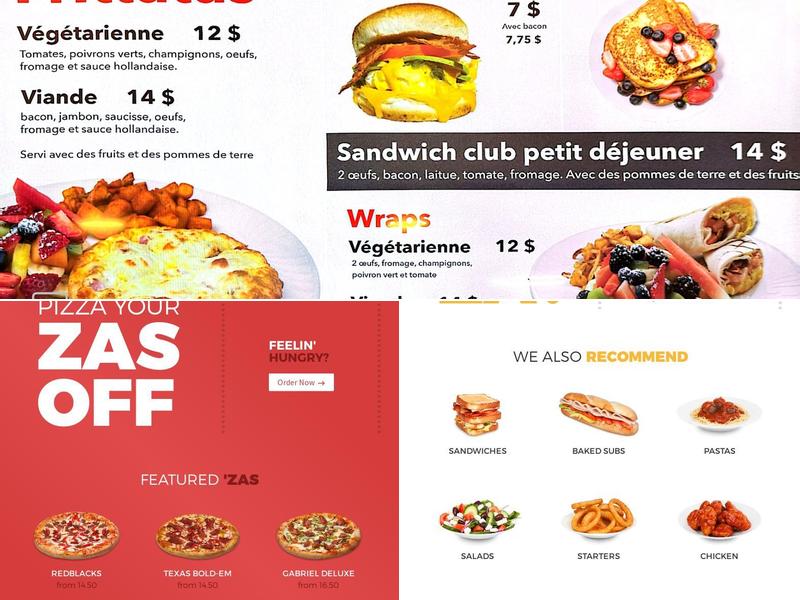 Gabriel Pizza Menu