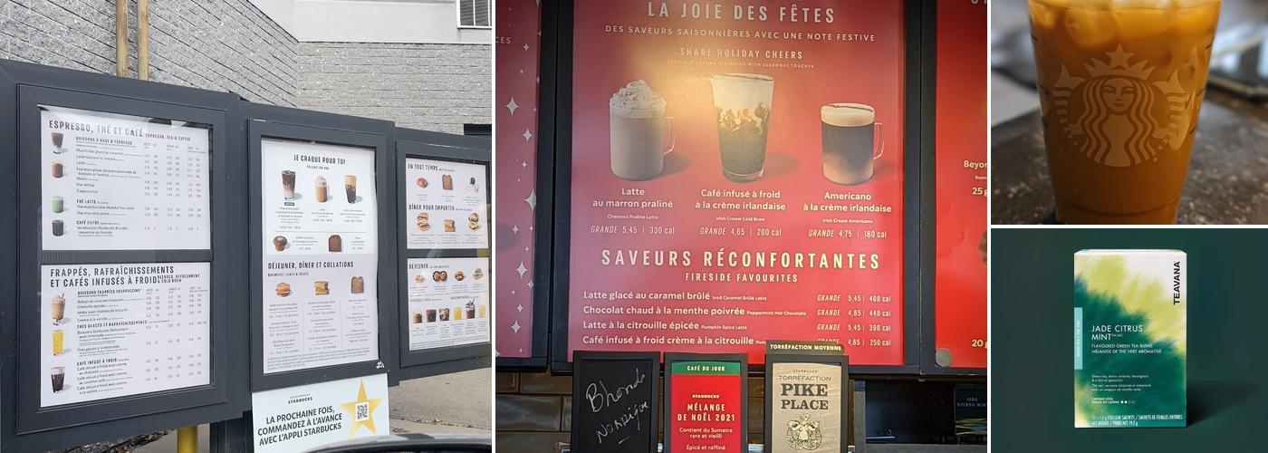 Starbucks Menu